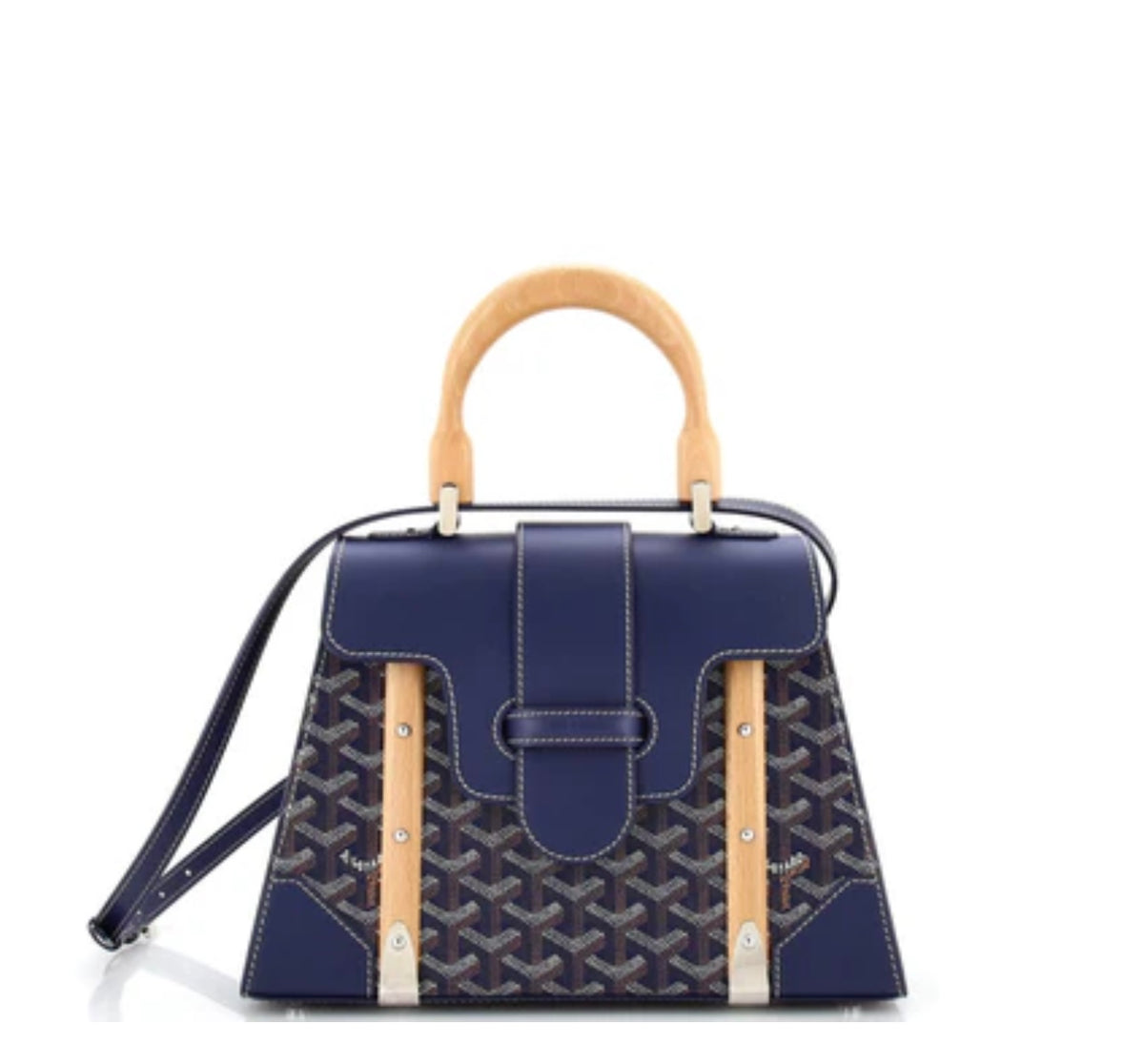 Navy Blue Saigon Top Hangle Bag