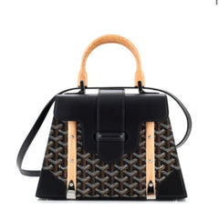 Black Saigon Top Handle Bag