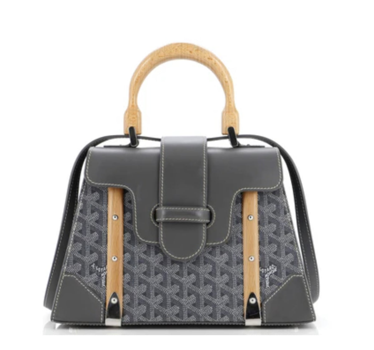 Gray Saigon Top Hangle Bag