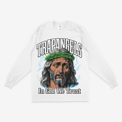 Trap Angels T Shirt  In God We Trust White